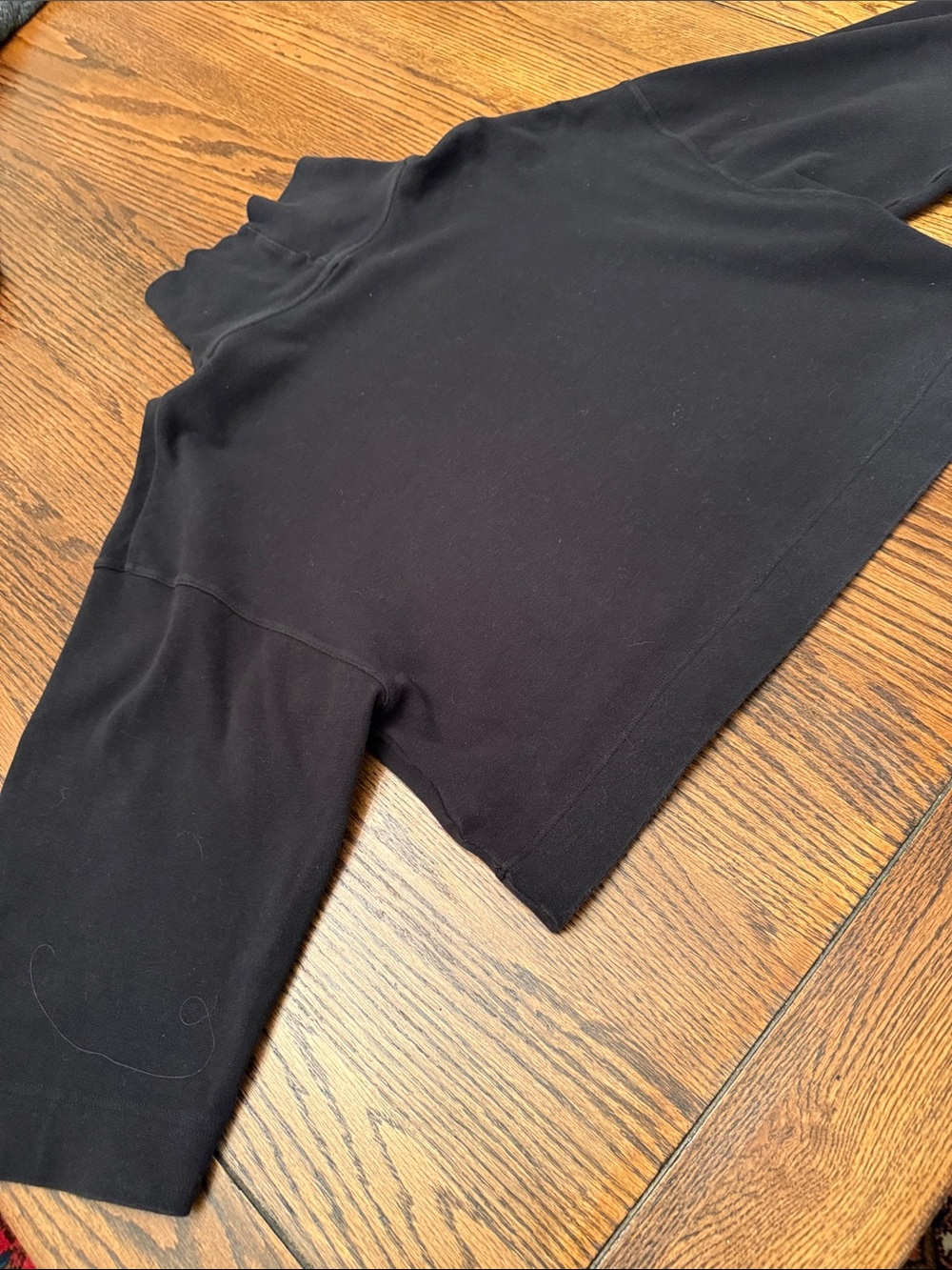 The North Face Boxy Cropped Funnel Neck Sweatshirt Oversized Black M - Picture 4 of 8